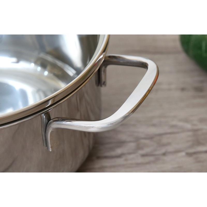 HÀNG CHÍNH HÃNG Nồi inox 3 Đáy Sandwich Fivestar Nắp Kính