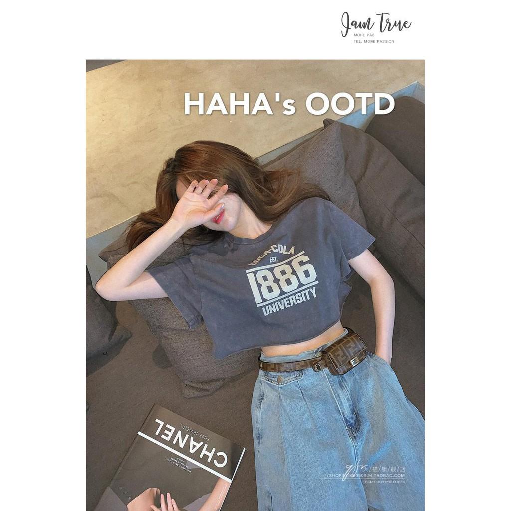 ÁO THUN TAY LỠ CROPTOP FORM RỘNG CÁ TÍNH