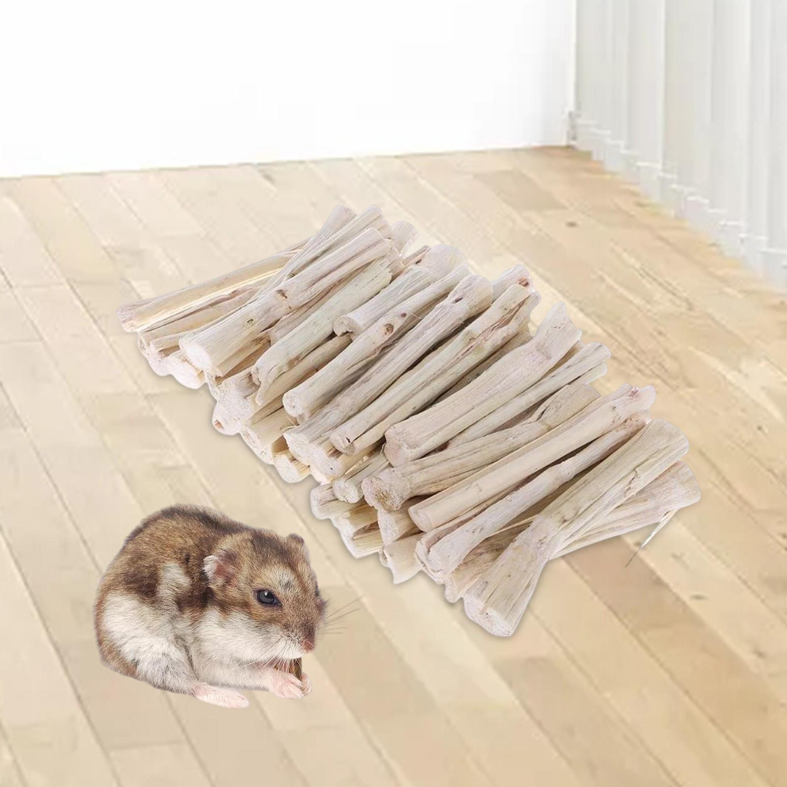 Rabbit Chew Toys Playing Snacks Bamboo Natural Hamster Molar Toys