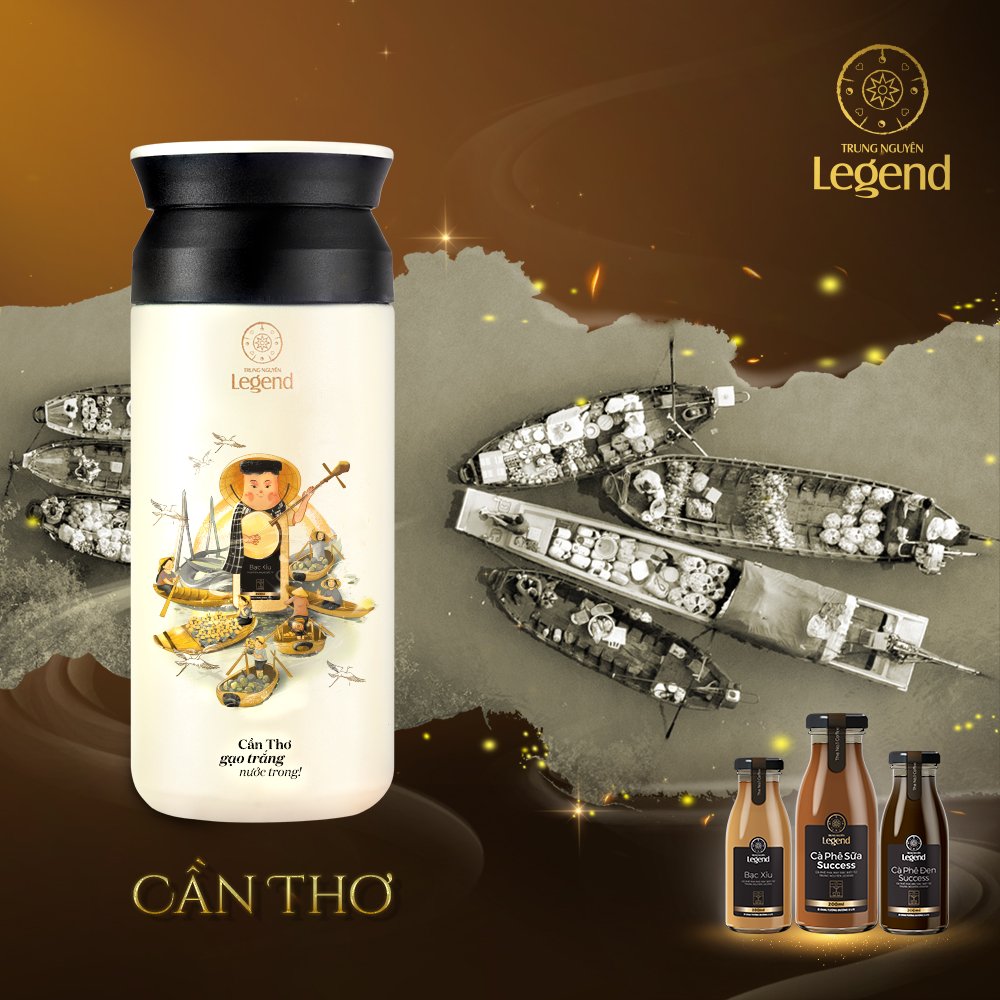 Bình giữ nhiệt &quot;Tinh hoa đất Việt&quot; Trung Nguyên Legend 350ml - Cần Thơ