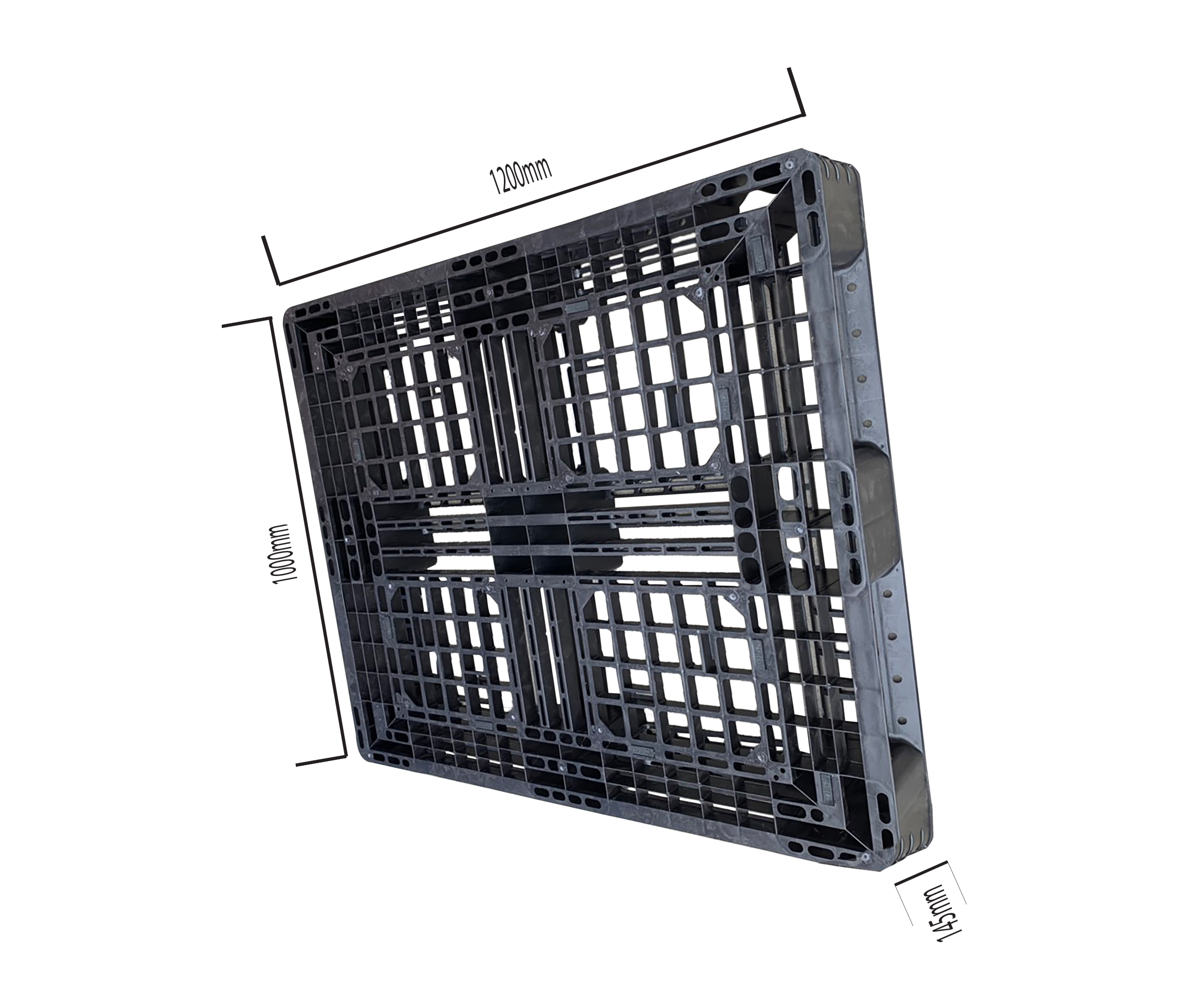 Pallet nhựa 1200x1000x145 đen