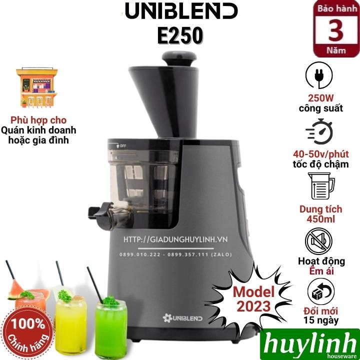 Máy ép trái cây Chậm Uniblend E250 - 250W - phù hợp cho quán kinh doanh và gia đình - Hàng chính hãng