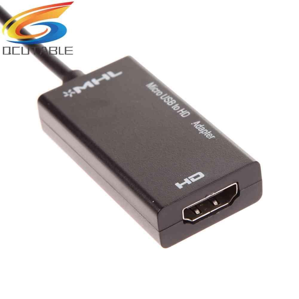 Bộ ChuyểN ĐổI Micro USB Sang HDMI A / V TV Cho LG HTC SonySamSungHDTV