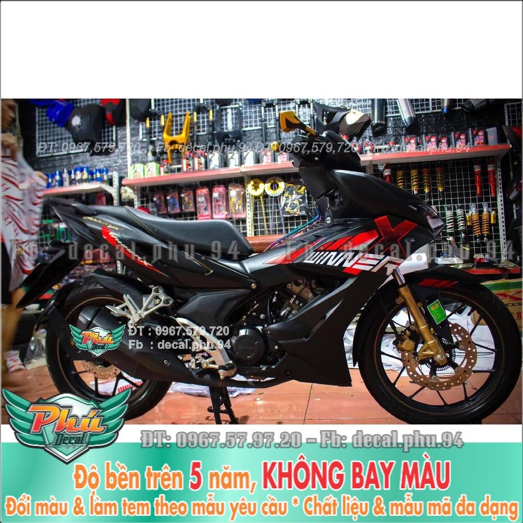 Tem Rời Winner X Đỏ đen nhám  -1