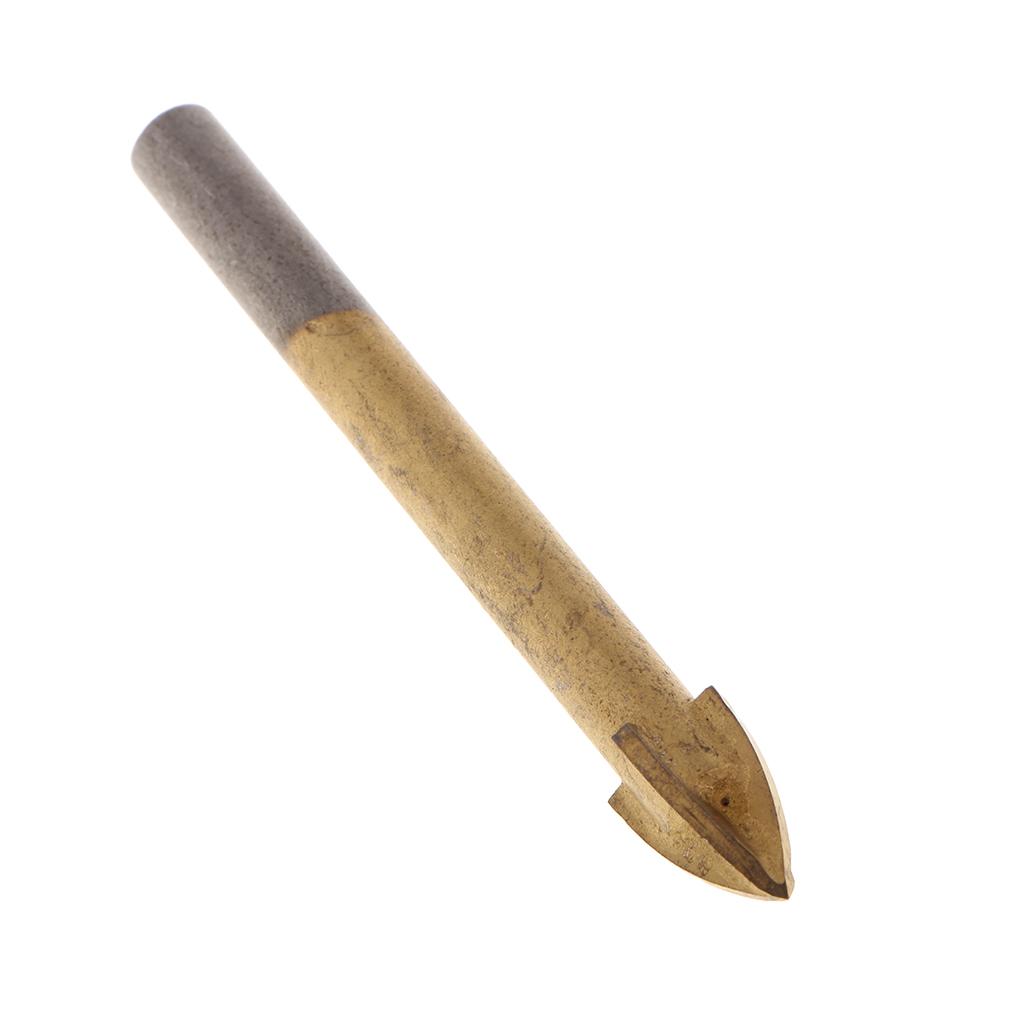 Carbide Cross Spear Head Glass Marble Tile Thread Drill Bits