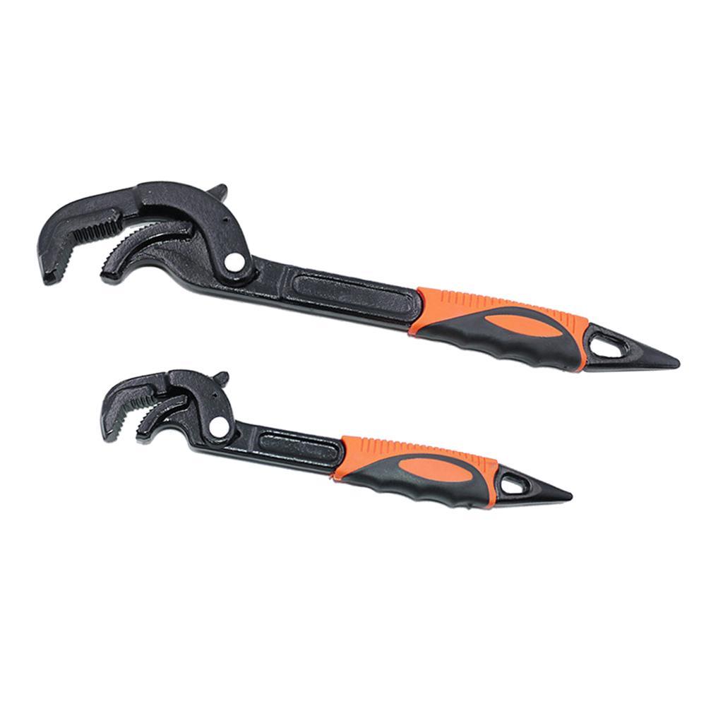 2x 14-63mm Universal Spanner Adjustable Torque Ratchet N Grip Wrench Tools