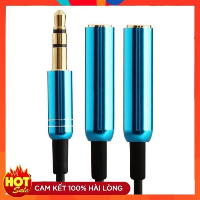 Dây Chia Tai Nghe Từ 1 ra 2 chân cắm 3,5mm Earldom AUX-201 - Hàng Chính Hãng