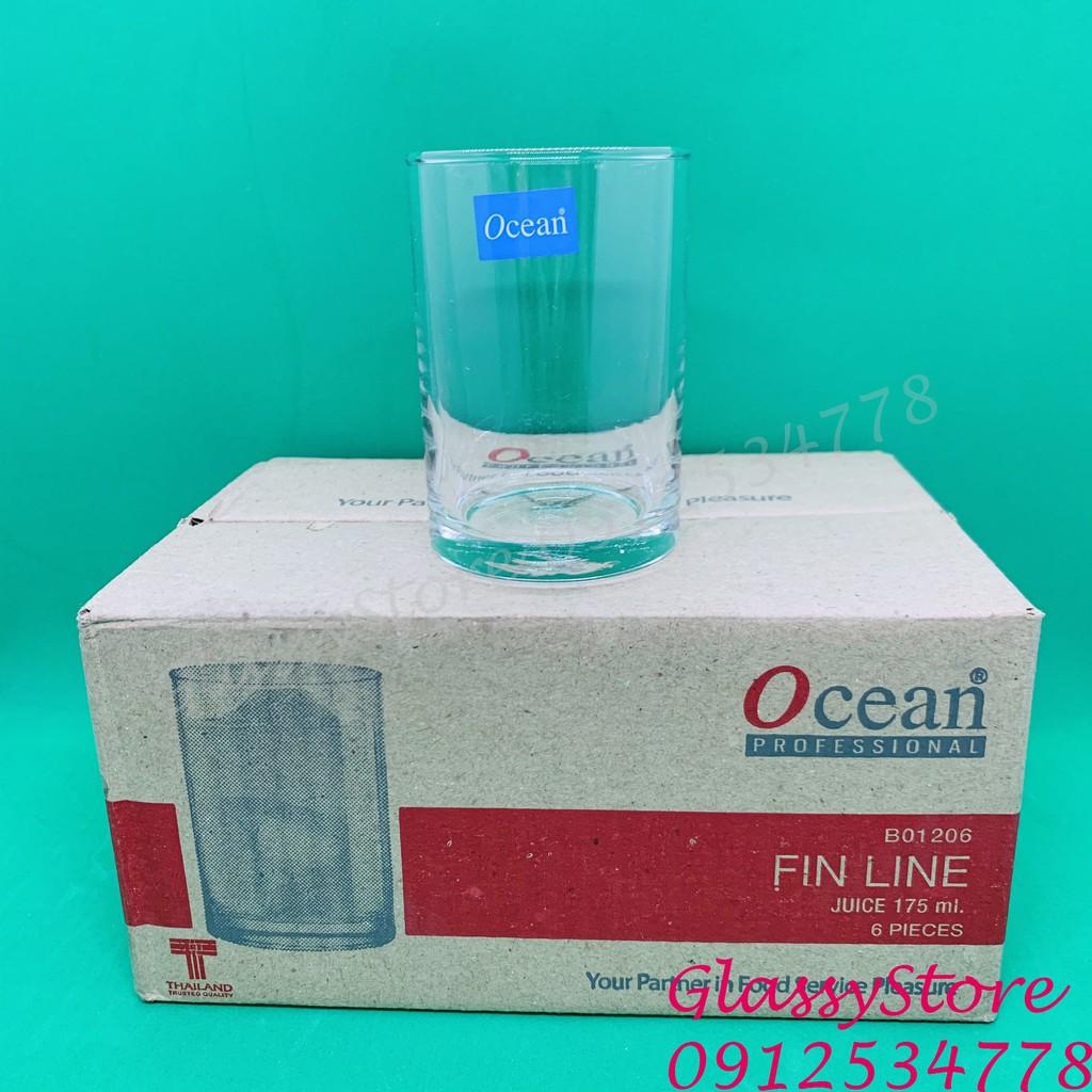 Ly (cốc) thủy tinh Ocean Fin Line – B01206 – 175ml / B01210 – 280ml (Hàng nhập khẩu Thái Lan chính hãng) (1 cái)