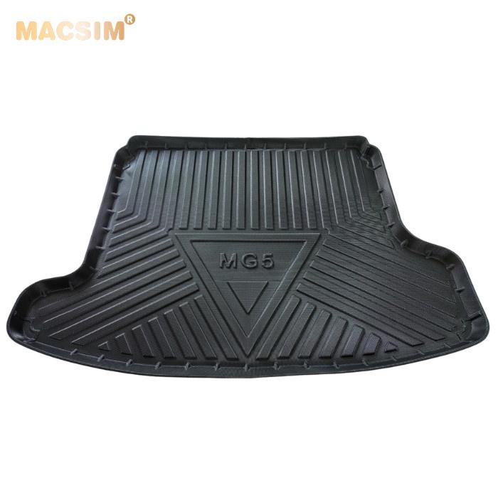 Thảm lót cốp xe ô tô MG5 qd 2021 chất liệu TPV cao cấp màu đen