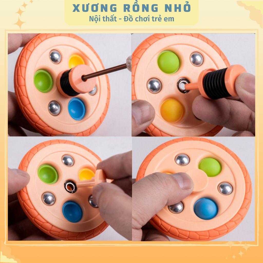 Con quay đồ chơi Spinner Tires POP 5 trong 1 giúp giảm stress - Đồ chơi con quay spinner giảm căng thẳng