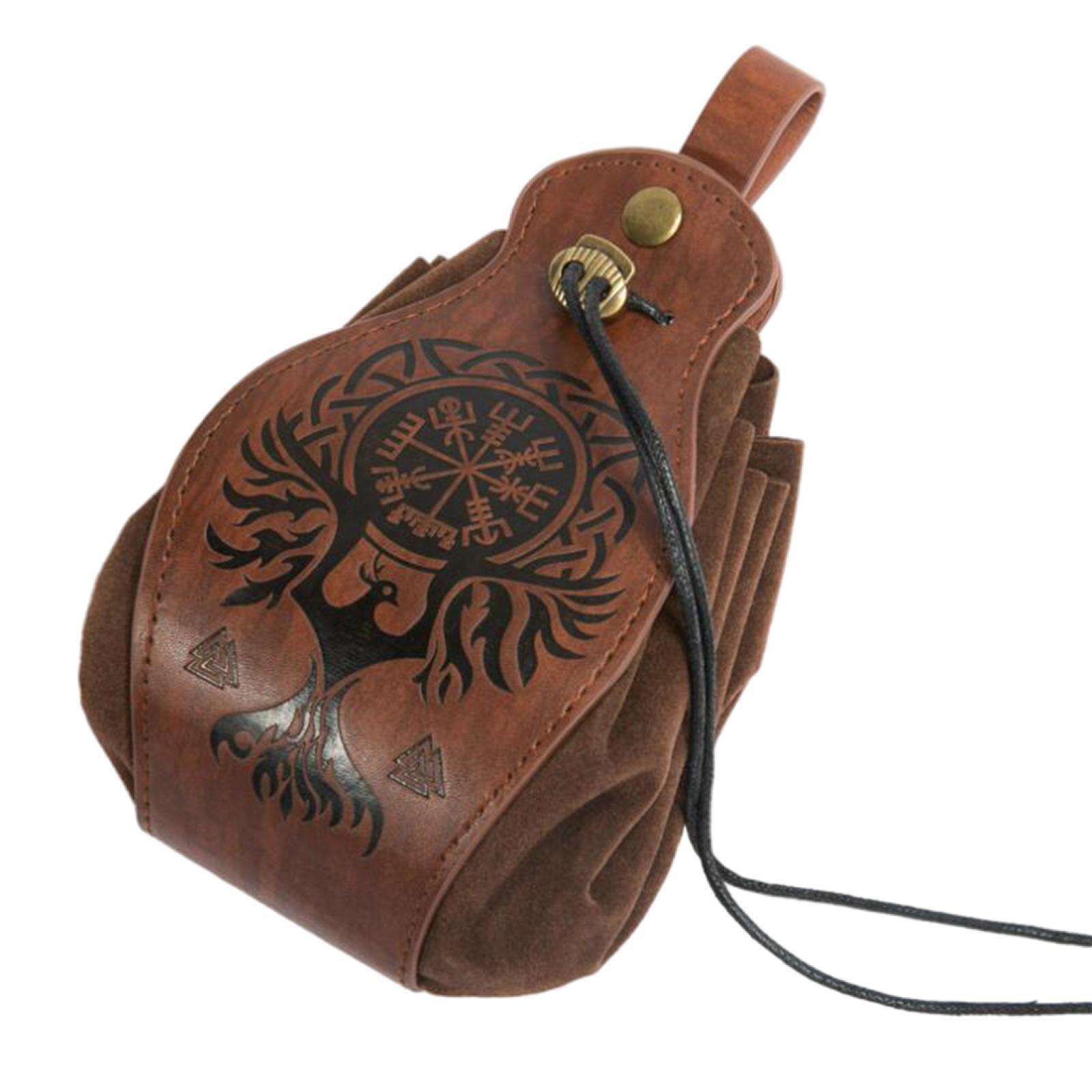 1PC Vintage Purse Accessories PU Leather Portable   Waist Bag for Gift