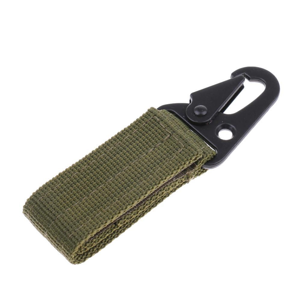 2-4pack Webbing Buckle Tool Outdoor Camping D-carabiner Key Hook Hunting Army