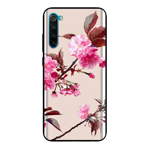 Ốp Lưng in cho Xiaomi Redmi Note 8 Mẫu Cành Hoa Đào - Hàng Chính Hãng