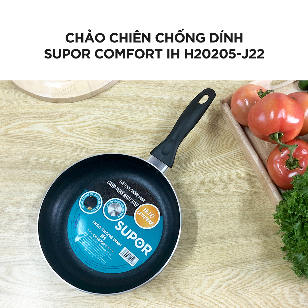 Chảo chiên Supor Comfort IH size 22cm, 30cm H20205-J22 H20205-J30