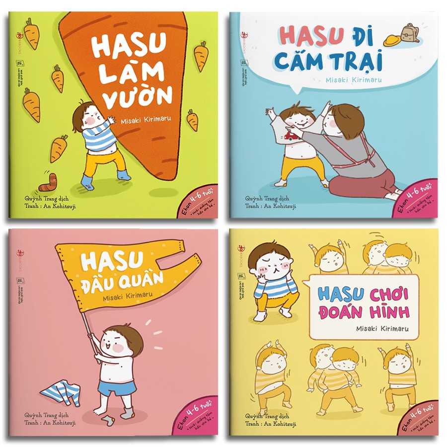 Combo 18 Cuốn Ehon Nhật Bản Cho Bé: Giri + Những Mẫu Chuyện Vụn Vặt Của Maru + Hasu