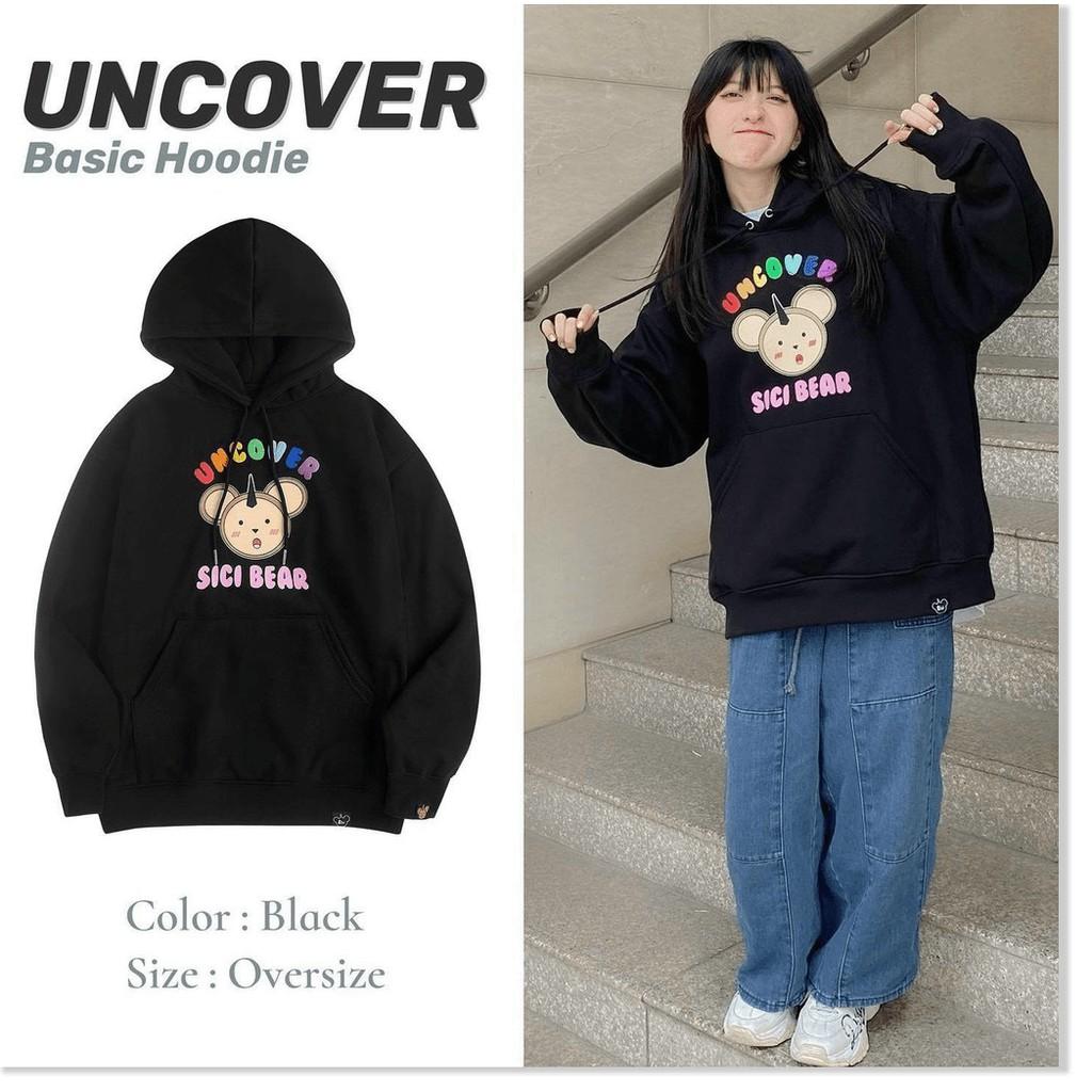 HOODIE SWEATSHIRT CÓ TÚI IN MẶT GẤU UNCOVER TP B.BY