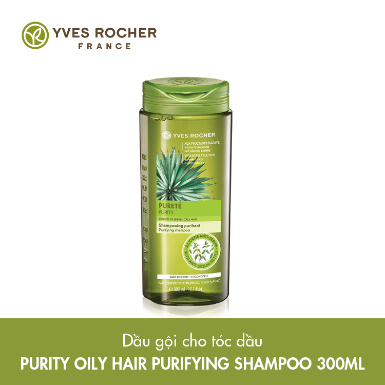 Dầu Gội Dành Cho Tóc Dầu Yves Rocher Purity Oily Hair Purifying Shampoo 300ml