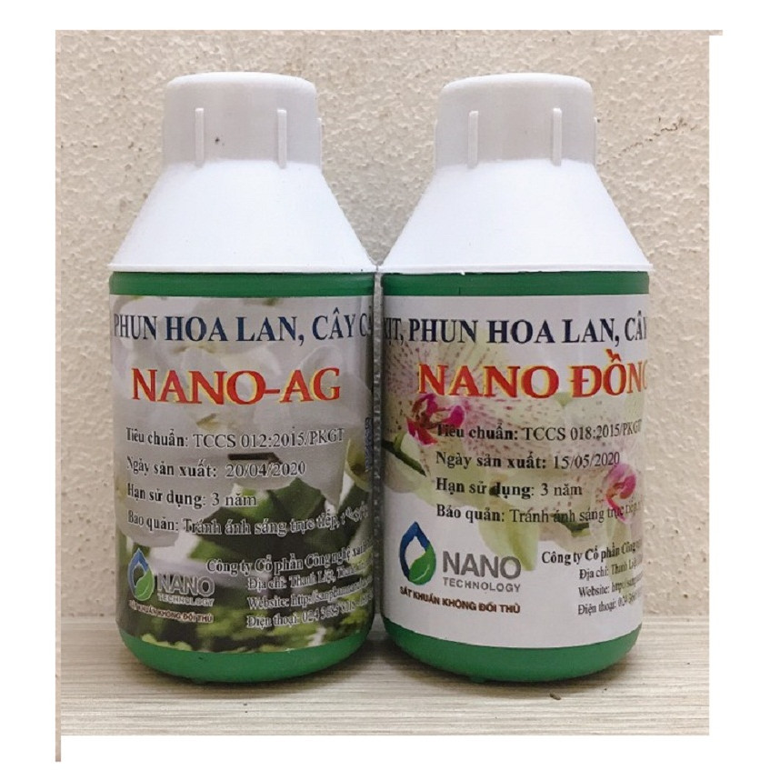 Combo Xịt, Phun Hoa Lan, Cây Cảnh NANO Đồng + NANO Bạc