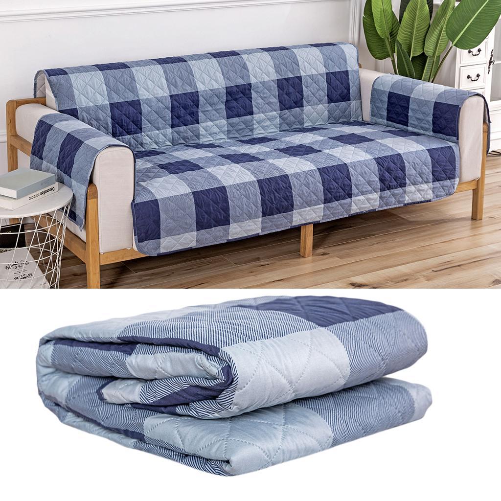 Thick Quilted Sofa Couch Cover Slipcover Pad