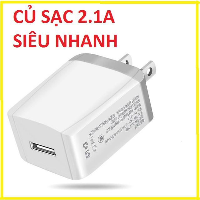 Củ sạc cốc sạc nhanh 5V 2.1A cho điện thoại iphone xiaomi samsung...