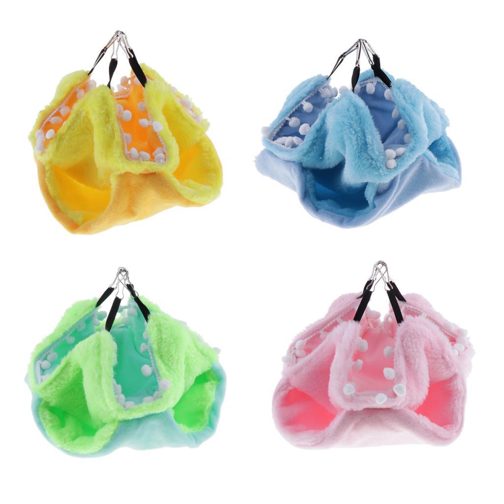 Small Animal Birds Cozy Hammock Winter Warm Nest For Hamster Birds Parrot Green