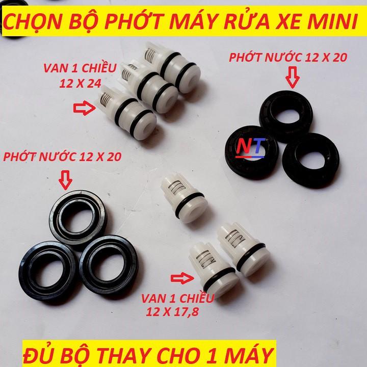 Bộ Phớt Máy Rửa Xe Mini 3 Phớt Dầu Và 3 Phớt Nước 6 van 1 chiều (12x20)