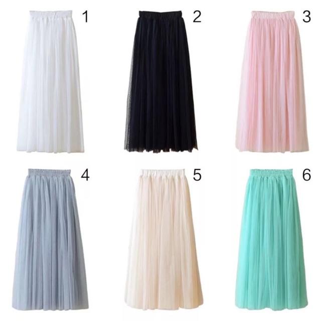 Chân váy tutu 3 lớp chiều dài 65cm;80cm;90cm YuraStore CVTT88