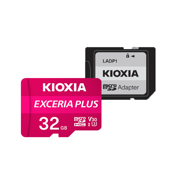 Thẻ nhớ Micro SDHC Exceria Plus UHS-I C10 100MB/s Kioxia (Có Adapter)- Hàng chính hãng