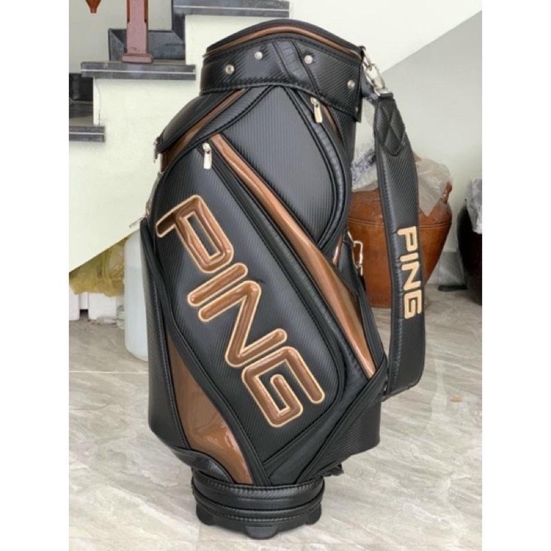 (Ảnh thật) Túi gậy golf Ping Da PU chống nước Tốt TG003