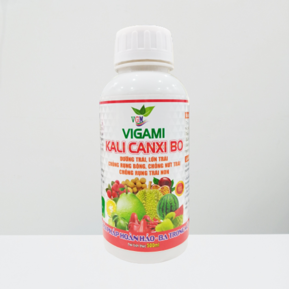 Phân bón Vigami Kali Canxi Bo 500ml - chuyên rau màu, cây ăn quả