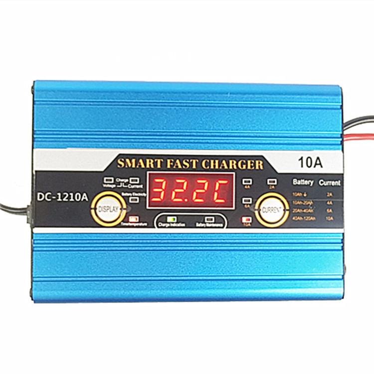 Phong cách mới nhất Bộ sạc Cadip 12V10A xe điện xe axít chì ắc quy sạc dây đai thông minh hiển thị