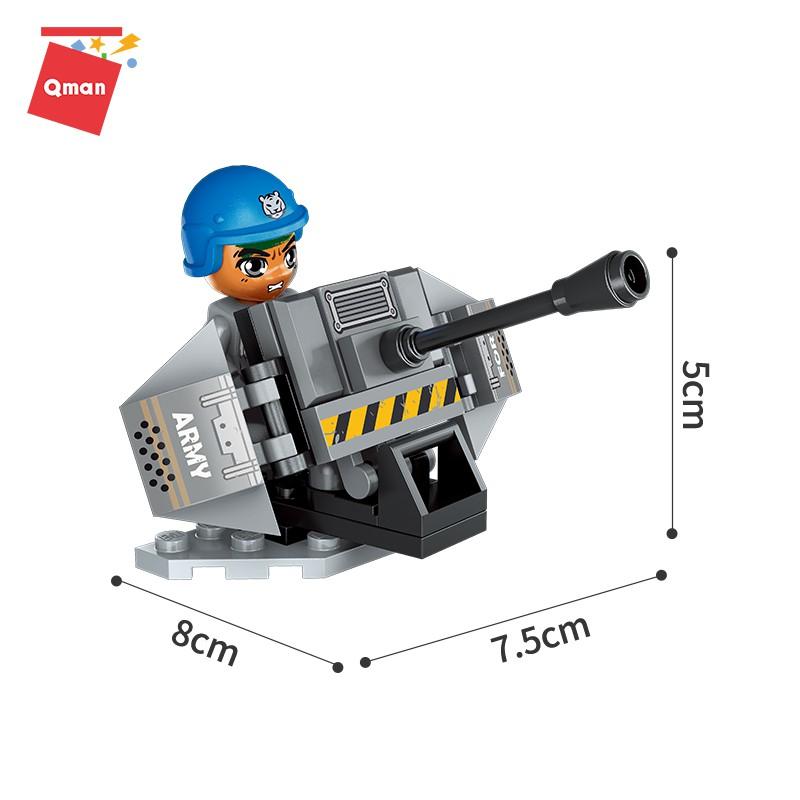 Bộ xếp hình đồ chơi QMAN 1728 - TÊN LỬA ĐÁNH CHẶN