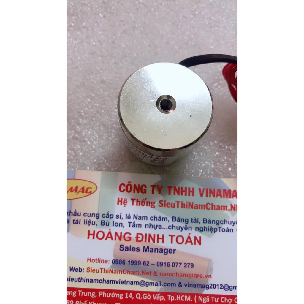 Nam châm điện 24V-100N-10kg, nam châm mạnh