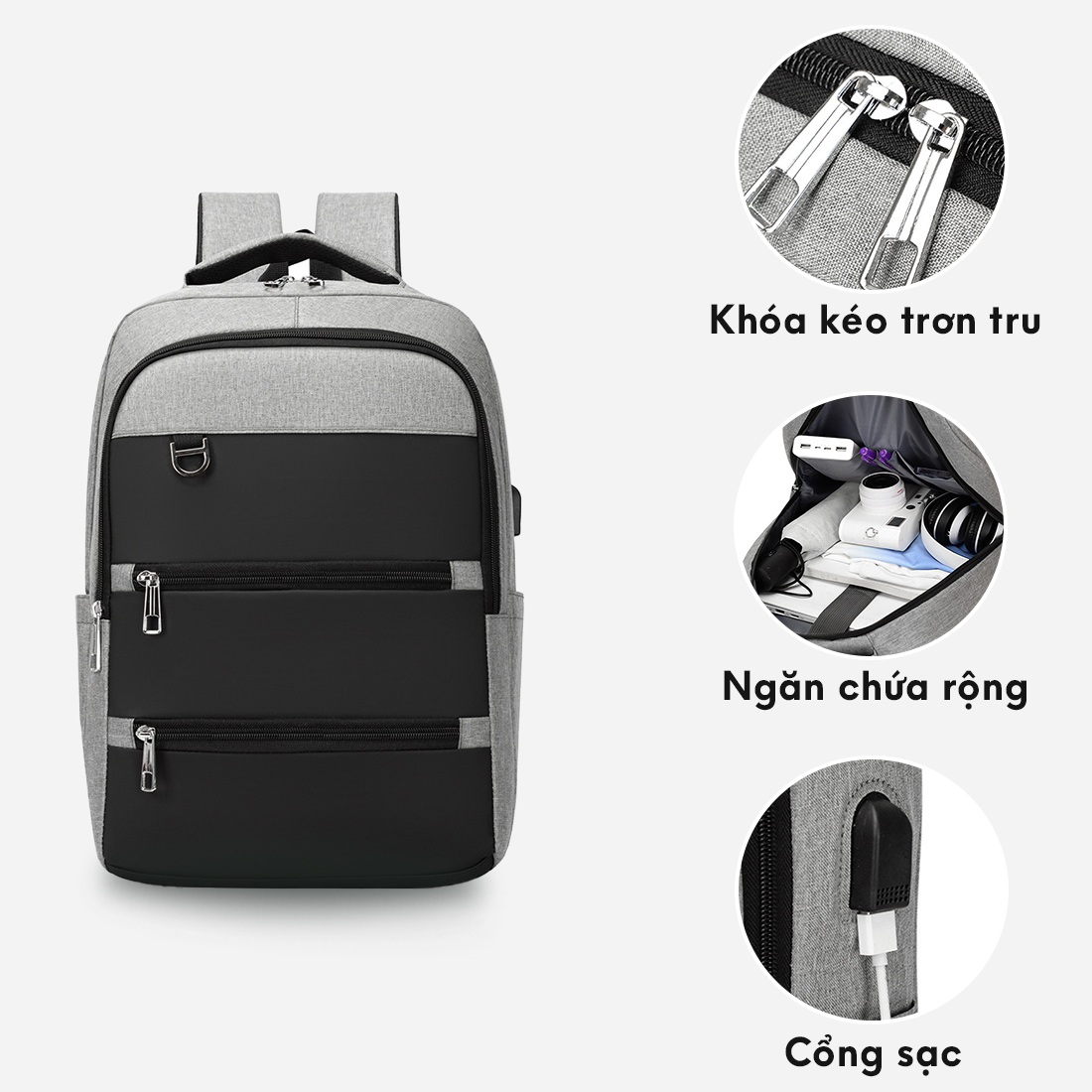 Balo Nam Nữ MENDO - Balo đựng máy tính thời trang phiên bản 2023 -B8015