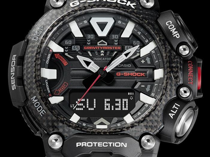 Đồng Hồ Nam Dây Nhựa Casio G-Shock GR-B200-1ADR Chính Hãng - Bluetooth - 4 Cảm Biến - Lõi Carbon- GR-B200-1A Gravity Master