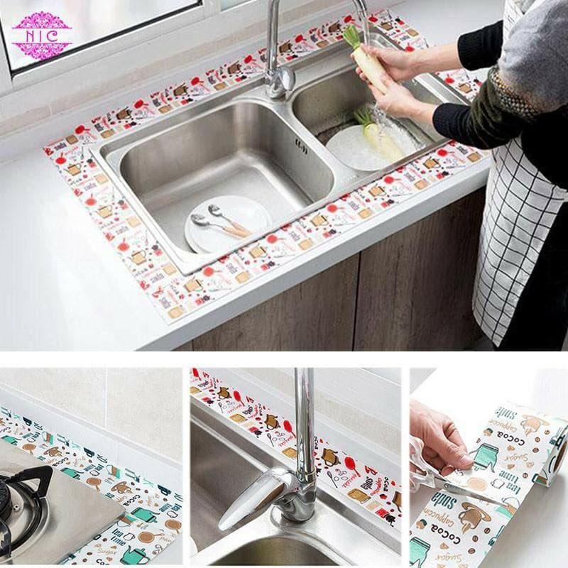 Cuộn Băng Dính Dán Viền Bồn Rửa Chén Chống Thấm Nước Ron Keo Băng Dán Cạnh Góc Bếp Lavabo Tường Nhà Trang Trí