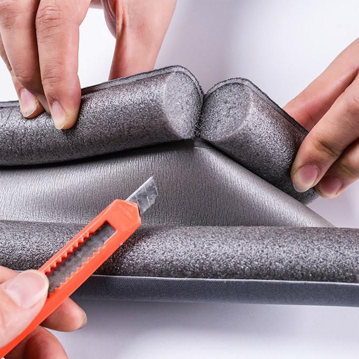 Thanh Chắn Cửa Nẹp Mút Xốp 95cm Chặn Đáy Khe Cửa, Gió Mùa, Cách Nhiệt, Cách Âm, Ngăn Côn Trùng, Chống Kẹt Tay Chân Bé
