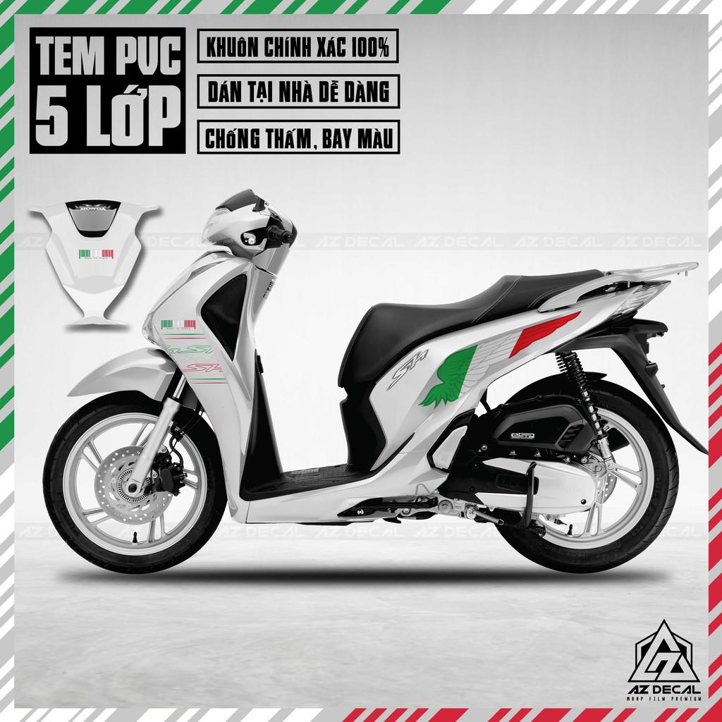 Tem Xe SH Italia Wings | SH12 | Chất Liệu Decal Chống Bay Màu, Chống Nước, Dán Xe 2017 - 2021 - Trắng,2020 - 2021