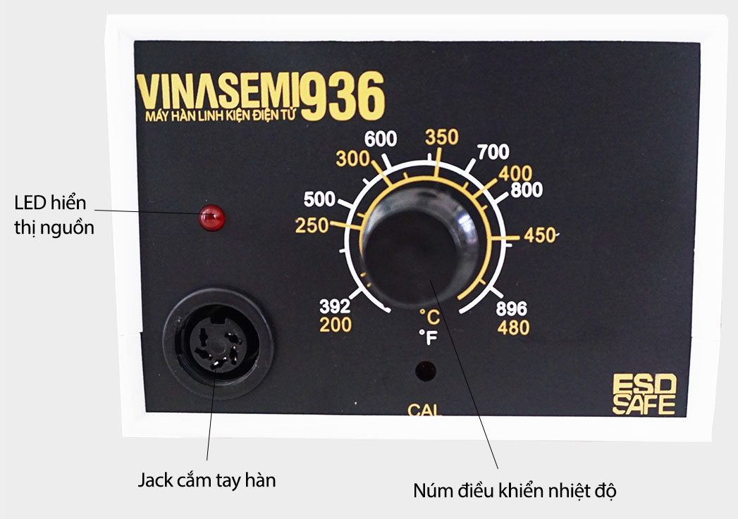 Vinasemi-936 Máy Hàn Trạm Điều Chỉnh Nhiệt Độ 60W