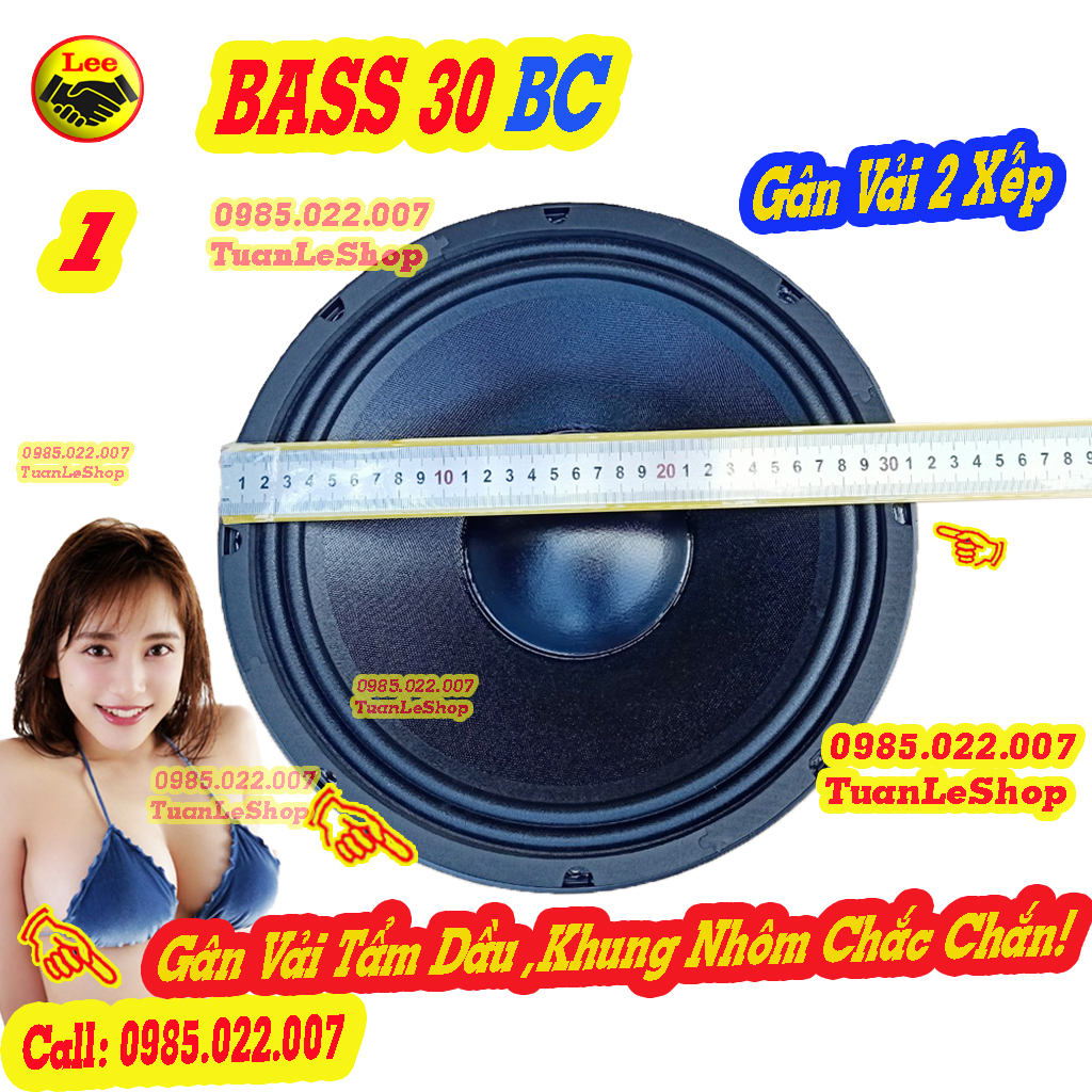 LOA BASS 30 B C COIL 75 TỪ 170 –  BASS 3 TẤC B C HÀNG CHẤT LƯỢNG – GIÁ 01 LOA BASS RỜI