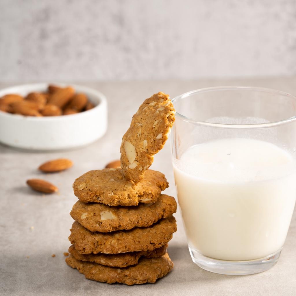 Bánh quy ăn kiêng Baker Baking hạnh nhân dừa không đường hỗ trợ giảm cân dành cho người tiểu đường, eatclean 100g
