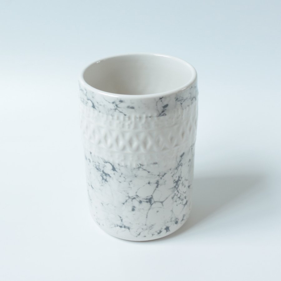 Ly / cốc vân đá men lam marble - Marble ceramic mug