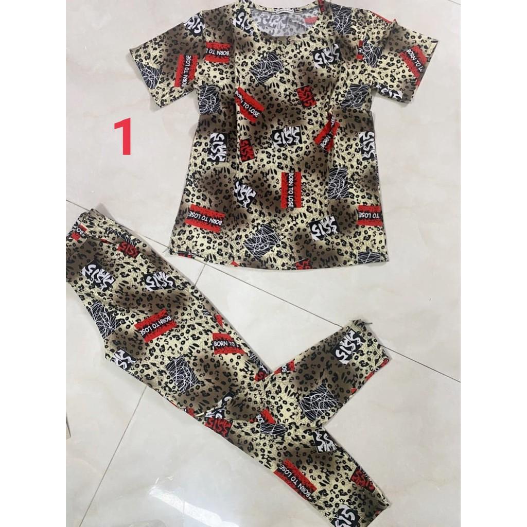 Bộ thun lạnh cao cấp, quần dài có túi, ẢNH THẬT