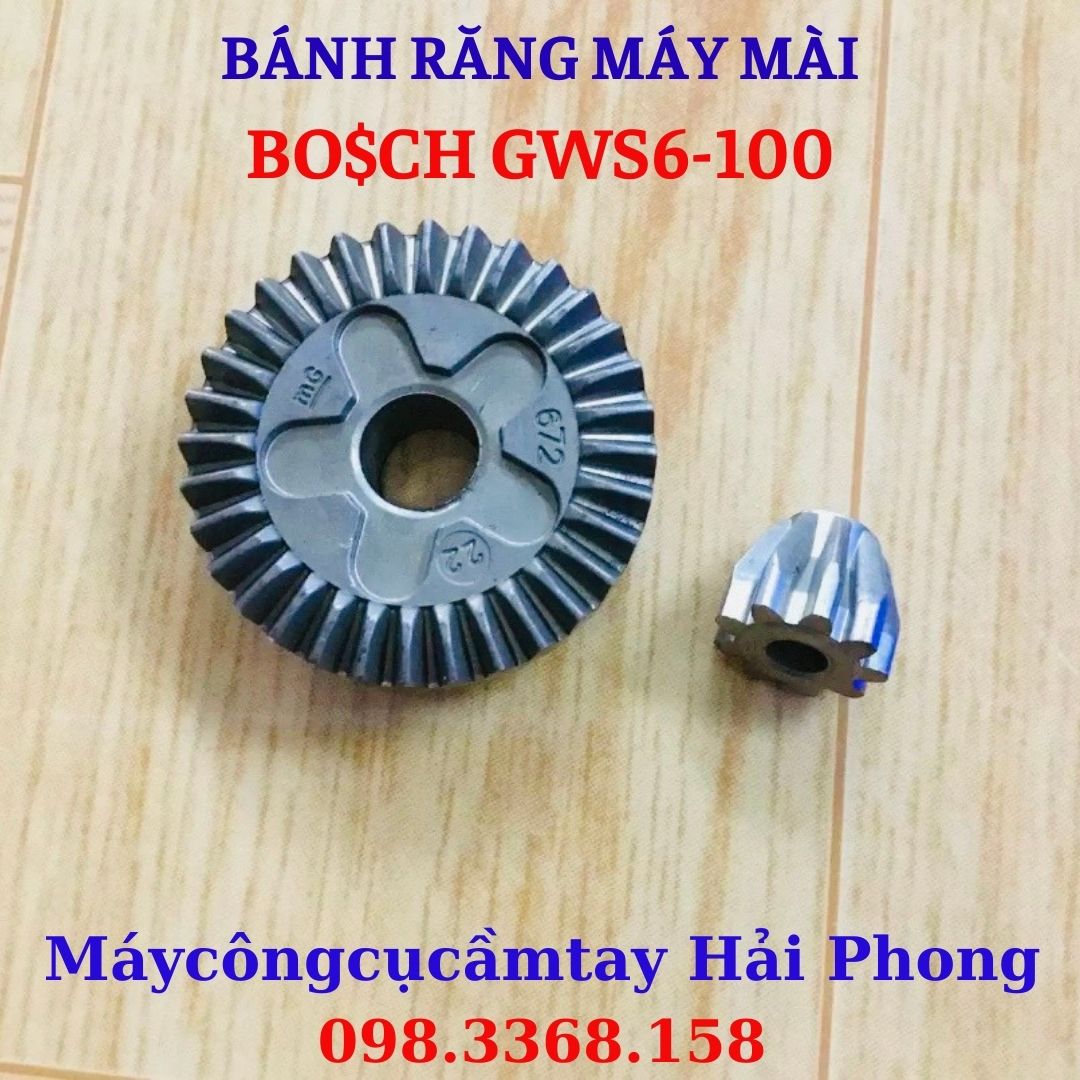 Bánh răng máy mài góc dùng cho 'BO$CH' F100. Mod. 'G W S 6-100'. ( Nhông ) RĂNG THẲNG