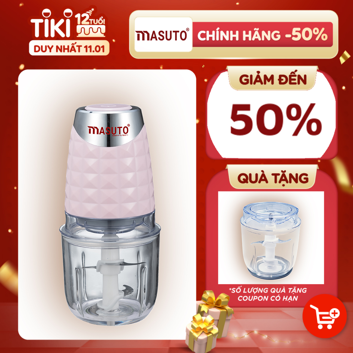 Máy Xay Thịt Đa Năng Masuto Công nghệ Nhật Bản - Hàng chính hãng