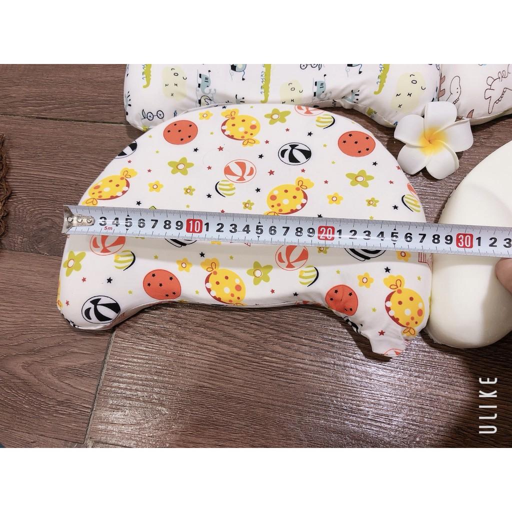 Gối cao su CHỐNG NGẠT KHÍ, méo đầu cho bé