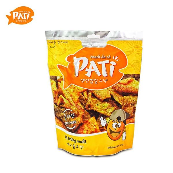 Snack Da Cá PATI Vị Trứng Muối - Túi 50g