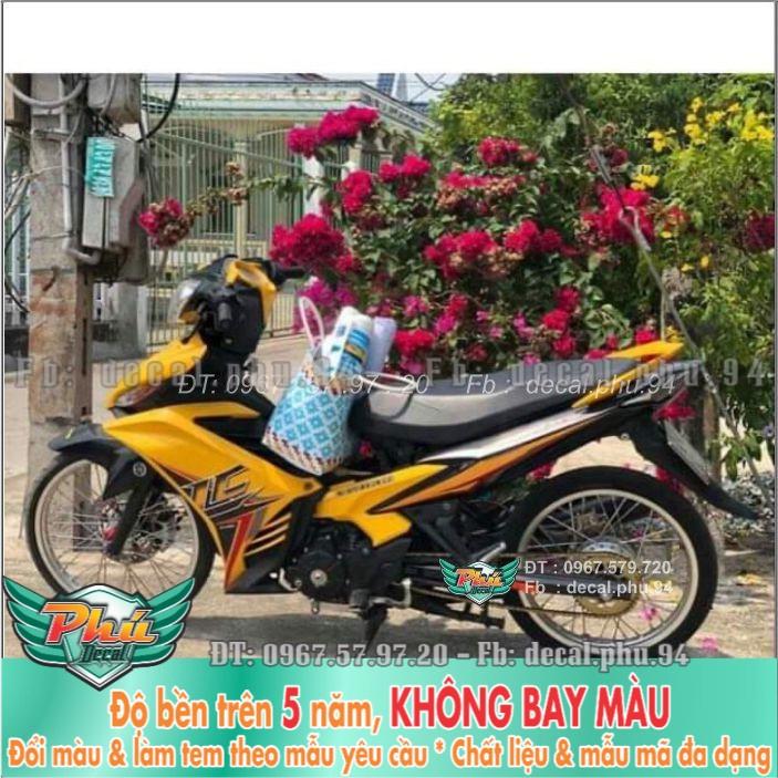 Tem rời Exciter 135 LC đen vàng