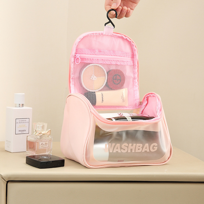 Túi đựng mỹ phẩm trong suốt WASHBAG đồ trang điểm du lịch chống thấm nước