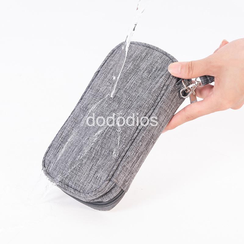 Túi phụ kiện công nghệ đựng pin sạc dự phòng, điện thoại, cáp sạc usb, tai nghe có quai cầm - Hàng chính hãng dododios